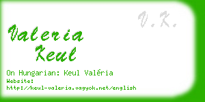valeria keul business card