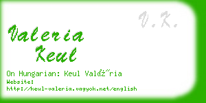 valeria keul business card